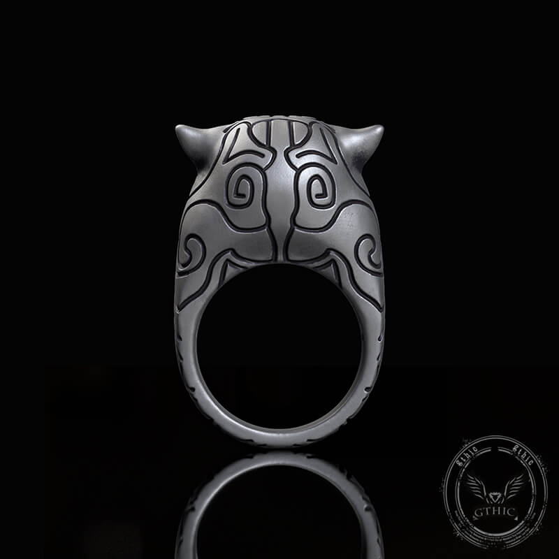 Fierce Panther Sterling Silver Animal Ring | Gthic.com