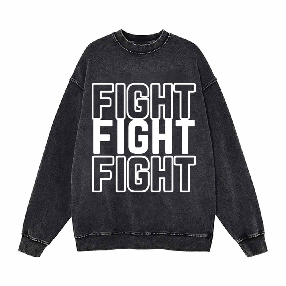 Fight Vintage Washed Hoodie Sweatshirt | Gthic.com