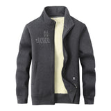 Fish Plus Bread Stand Collar Zip Cardigan