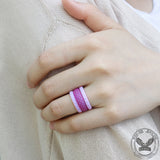Fish Scale 3-Piece Stacking Silicone Band Ring