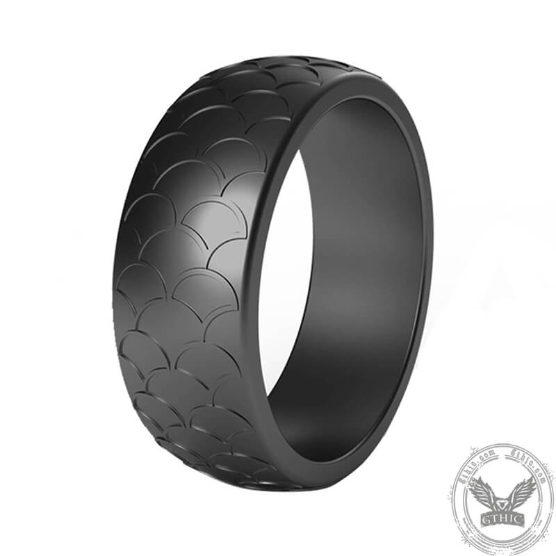 Fish Scale Silicone Ring Set