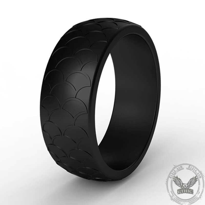 Fish Scale Silicone Ring Set