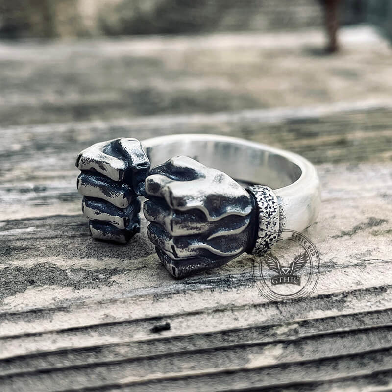 Fist of power Sterling Silver Ring