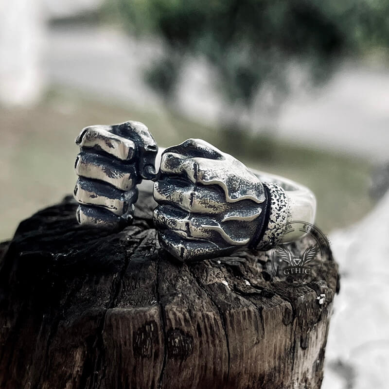 Fist of power Sterling Silver Ring