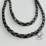 Flat Byzantine Chain Stainless Steel Necklace | Gthic.com