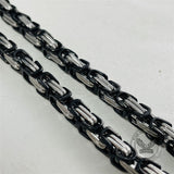 Flat Byzantine Chain Stainless Steel Necklace | Gthic.com