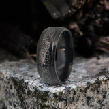 Floral Design Stainless Steel Ring | Gthic.com