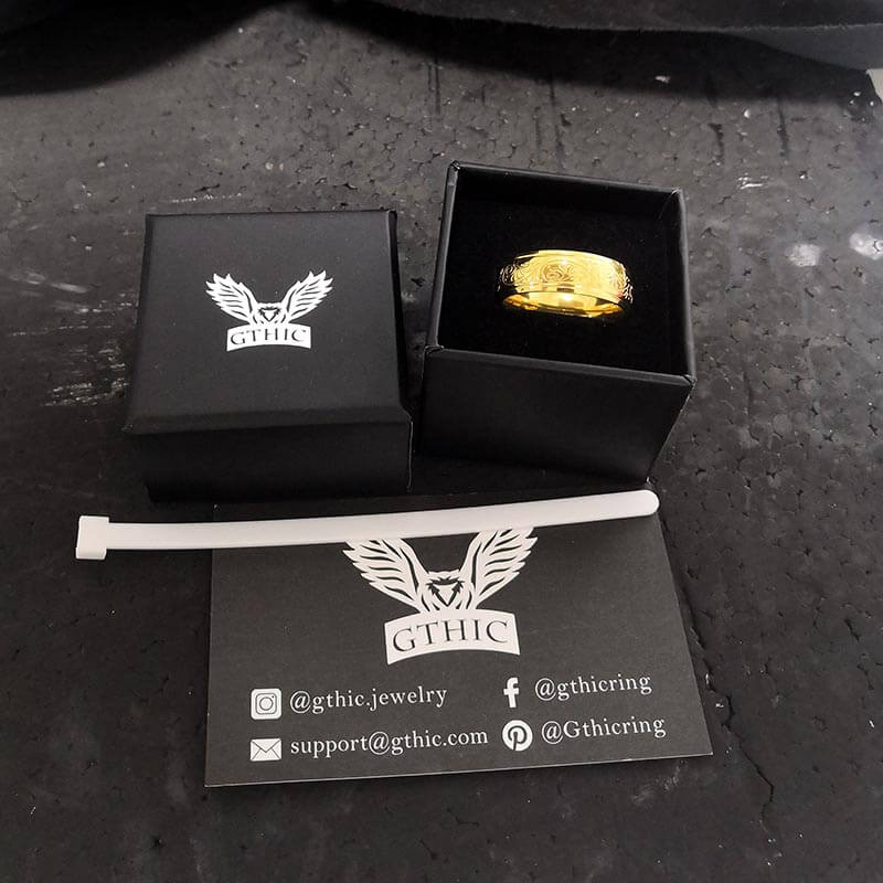 Floral Design Stainless Steel Ring