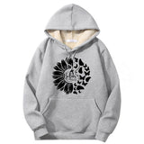 Flower Butterfly Believe Cross Crew Collar Hoodie | Gthic.com