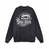 Flower Mommy Dude Vintage Washed Sweatshirt | Gthic.com