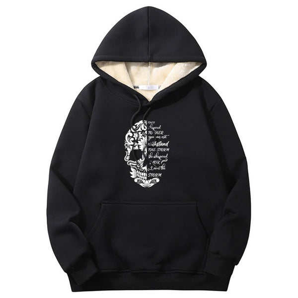 Flower Half Skull Head Crew Collar Sweatshirt | Gthic.com