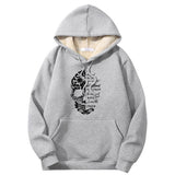 Flower Half Skull Head Crew Collar Sweatshirt | Gthic.com