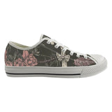 Flowers And Cross Print Canvas Shoes