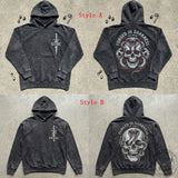 Forged In Darkness Skull Snake Vintage Washed Hoodie | Gthic.com