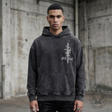Forged In Darkness Skull Snake Vintage Washed Hoodie | Gthic.com