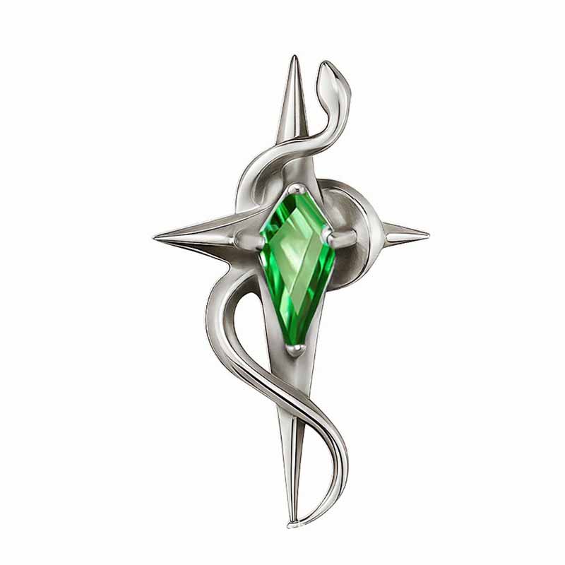 Four-Pointed Star Snake G23 Titanium Piercing Earrings