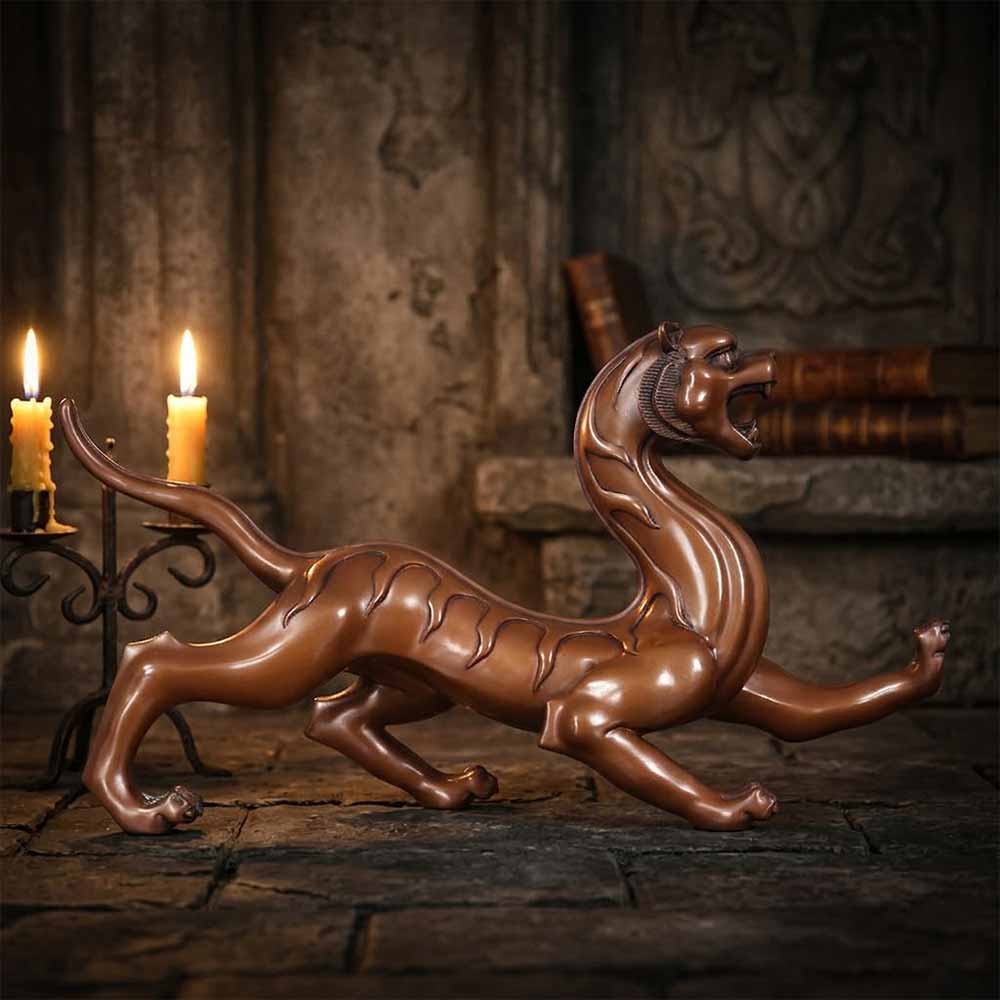 Four Mythical Beasts Brass Vintage Figurines | Gthic.com	