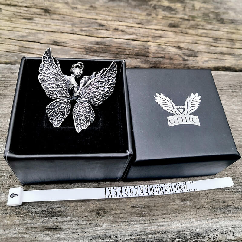 Free Love Butterfly Sterling Silver Pendant