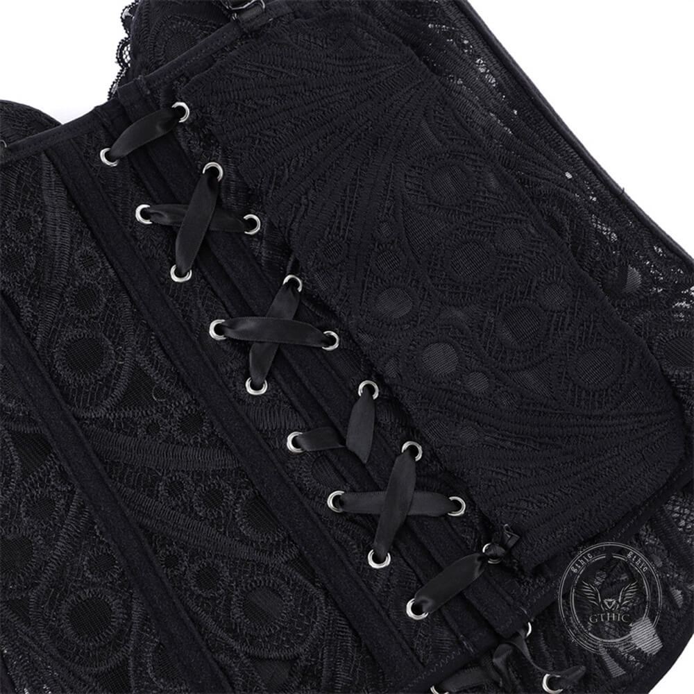 French Court-Style Sheer Slim-Fit Corset