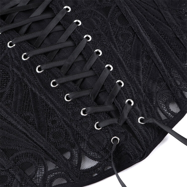 French Court-Style Sheer Slim-Fit Corset