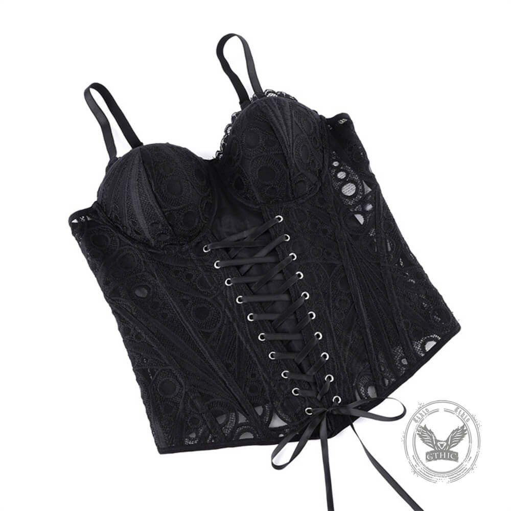 French Court-Style Sheer Slim-Fit Corset