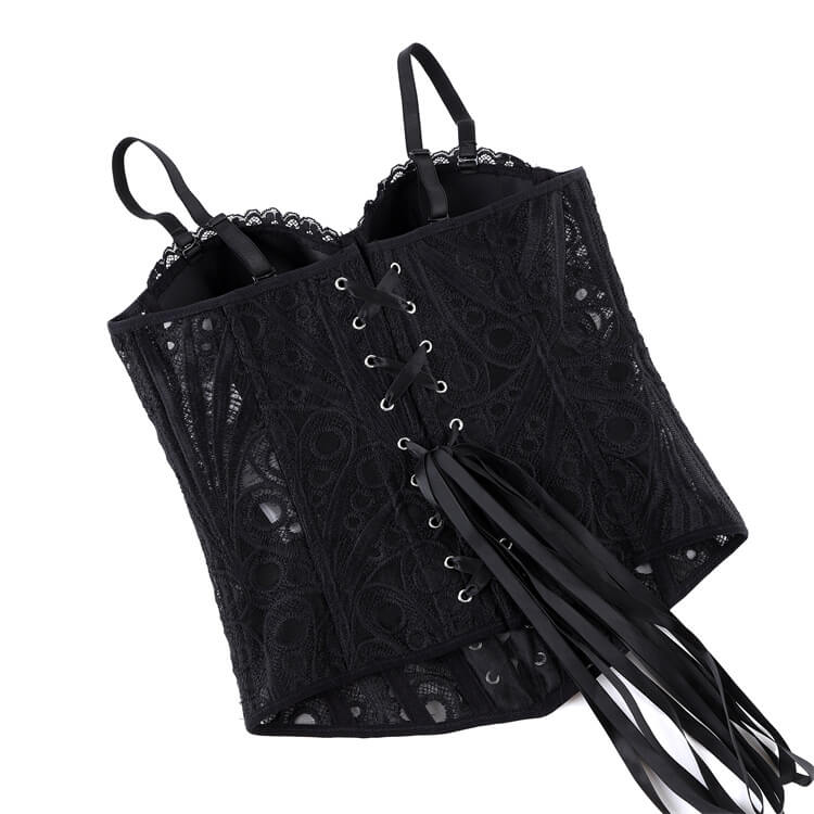 French Court-Style Sheer Slim-Fit Corset
