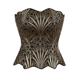 French Lace Mesh Hollow Out Court Overbust Corset