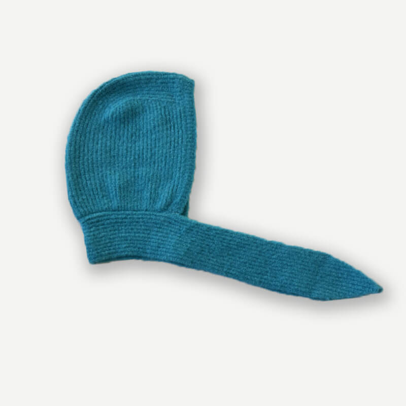 French Retro Tie Up Ear Flaps Knitted Beanie Hat