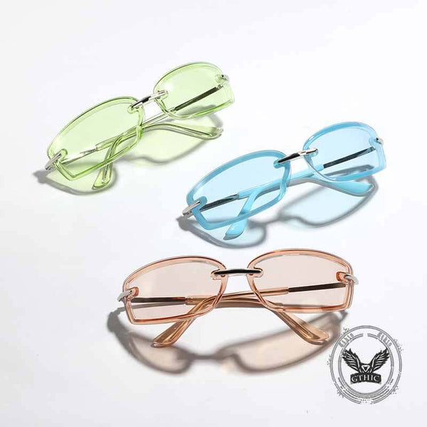 Future Style Y2K Square Candy Color Sunglasses 01 | Gthic.com