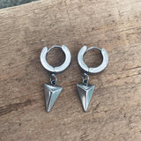 Geometric Stainless Steel Hoop Earrings