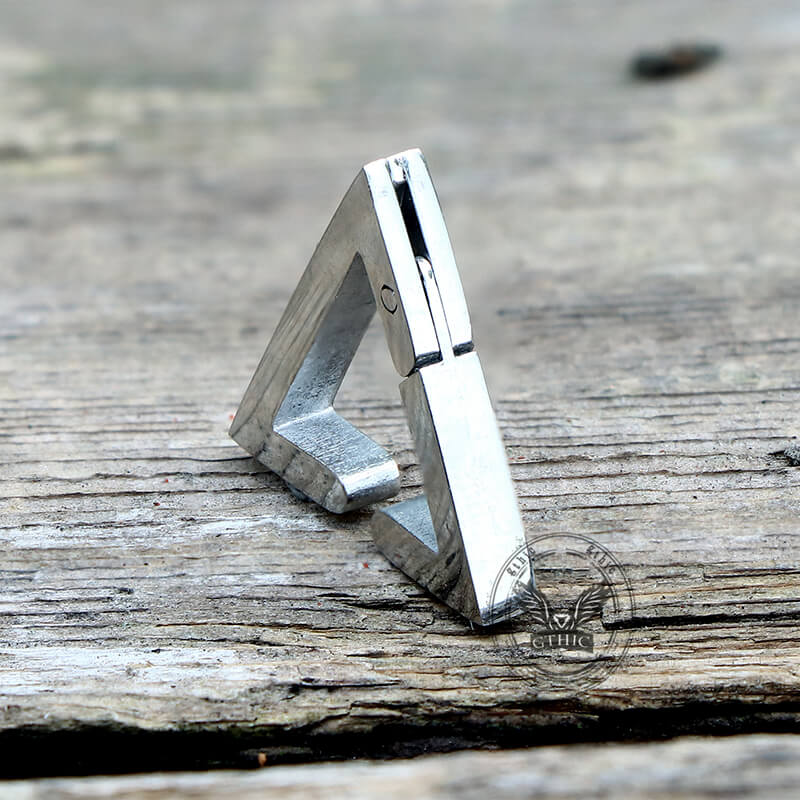 Geometric Triangle Stainless Steel Ear Cuffs