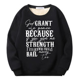 God Grant Me Peace Crew Collar Sweatshirt | Gthic.com