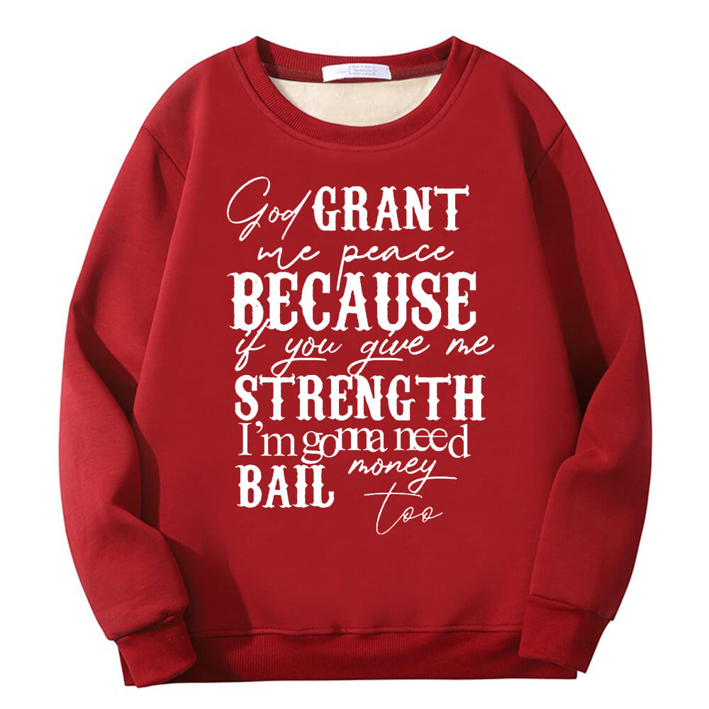 God Grant Me Peace Crew Collar Sweatshirt | Gthic.com