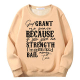 God Grant Me Peace Crew Collar Sweatshirt | Gthic.com