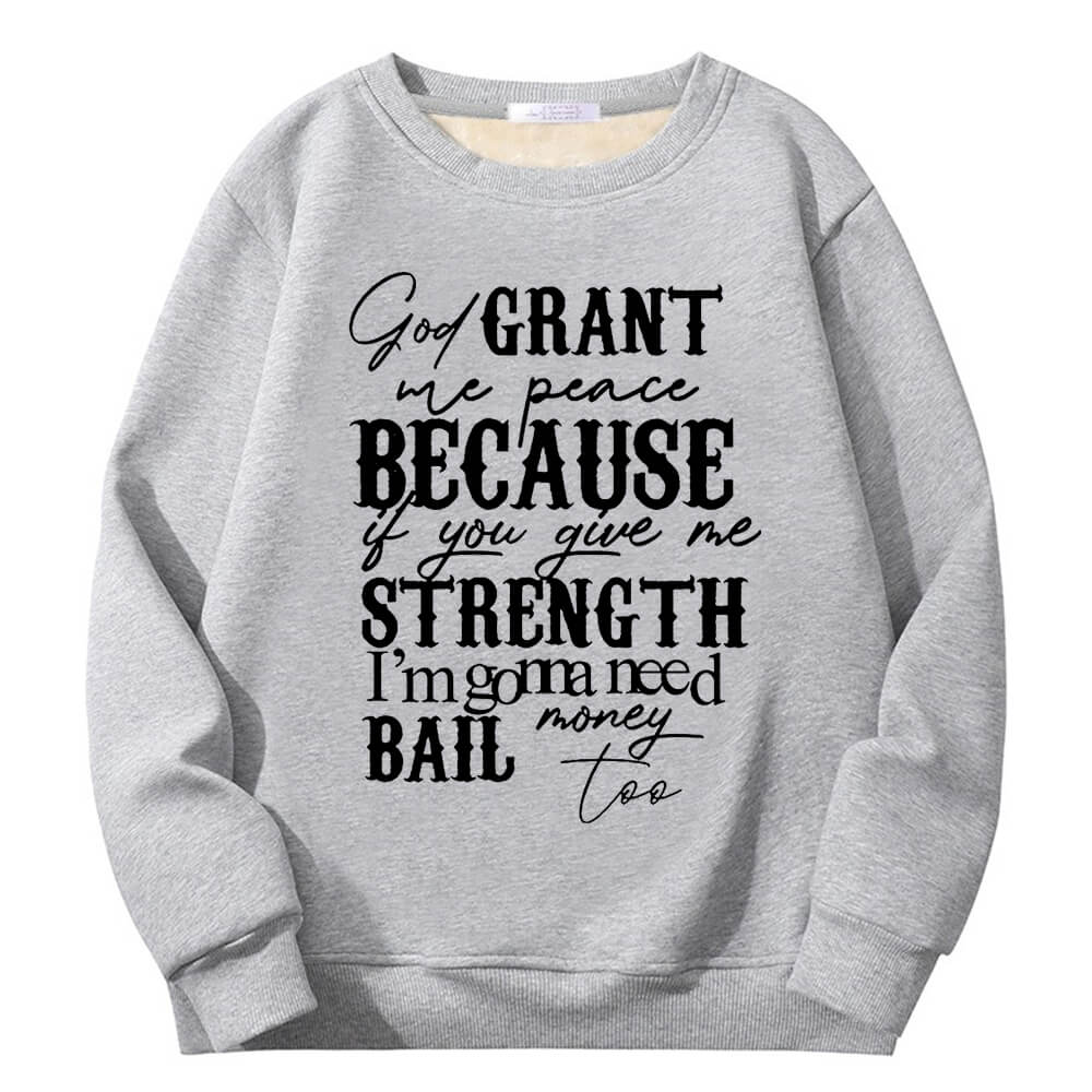 God Grant Me Peace Crew Collar Sweatshirt | Gthic.com