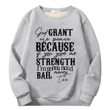 God Grant Me Peace Crew Collar Sweatshirt | Gthic.com