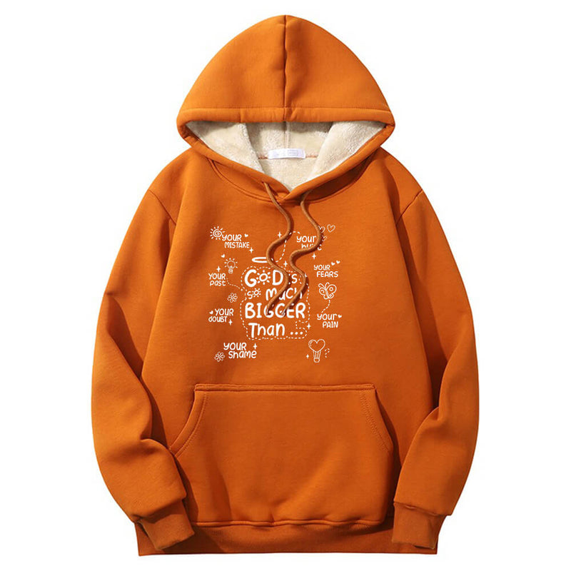 God Is Much Bigger Than Crew Collar Hoodie