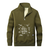 God Is Much Bigger Than Stand Collar Zip Sweatshirt | Gthic.com