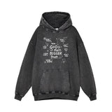 God Is Much Bigger Than Vintage Washed Hoodie | Gthic.com