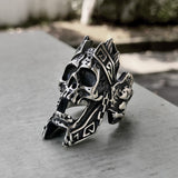 God of War Ares Sterling Silver Skull Ring | Gthic.com