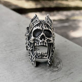 God of War Ares Sterling Silver Skull Ring | Gthic.com