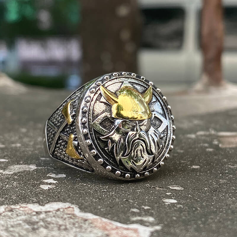 God of War Odin Sterling Silver Viking Ring01 | Gthic.com