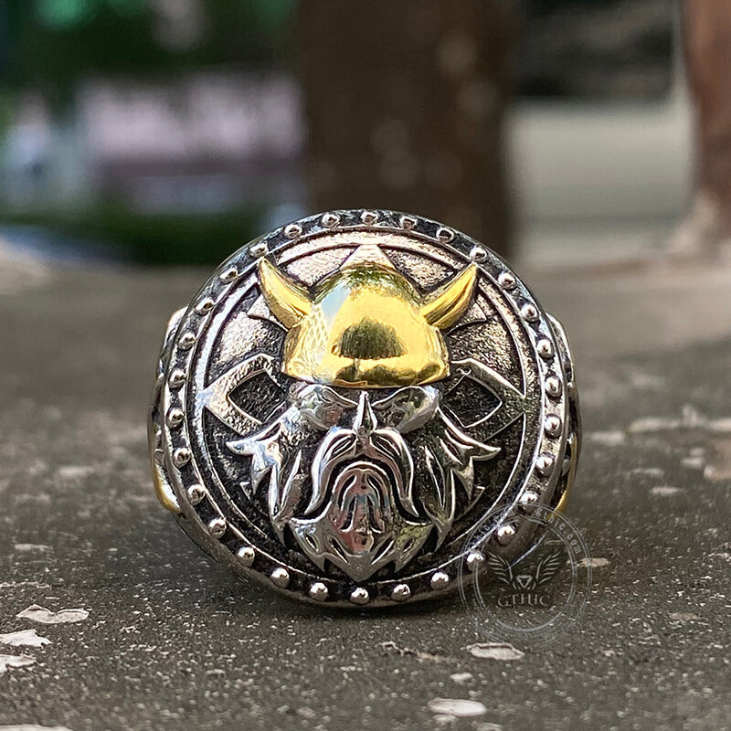 God of War Odin Sterling Silver Viking Ring01 | Gthic.com
