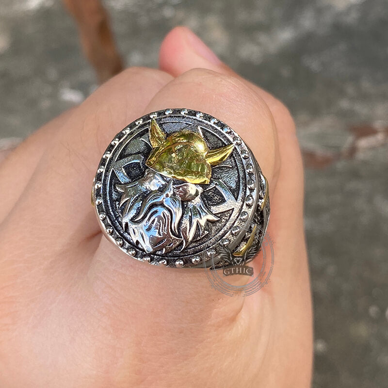 God of War Odin Sterling Silver Viking Ring