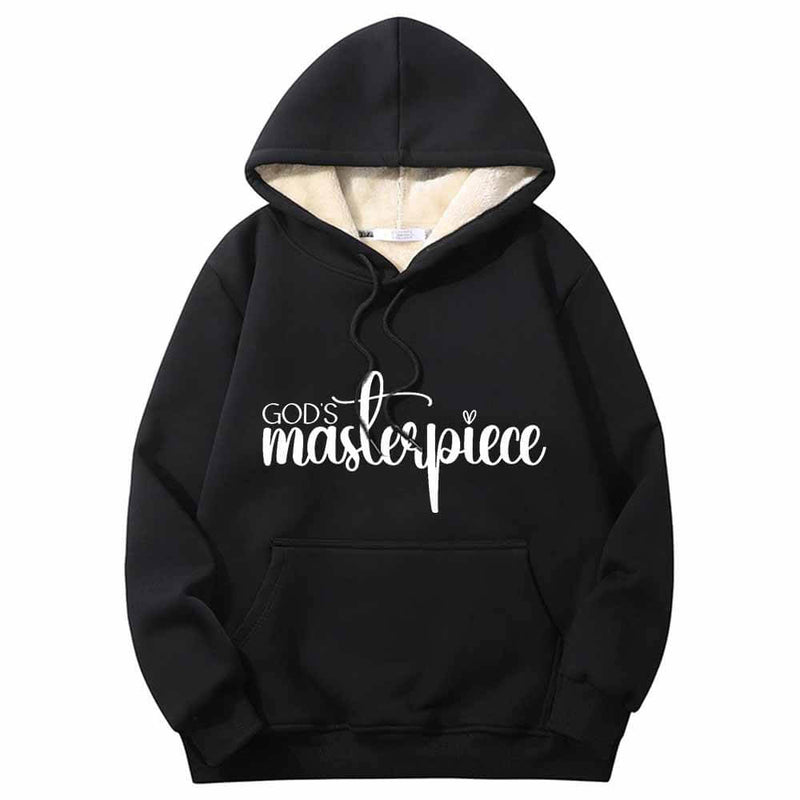 God's Masterpiece Letters Crew Collar Hoodie 01 | Gthic.com