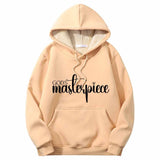 God's Masterpiece Letters Crew Collar Hoodie