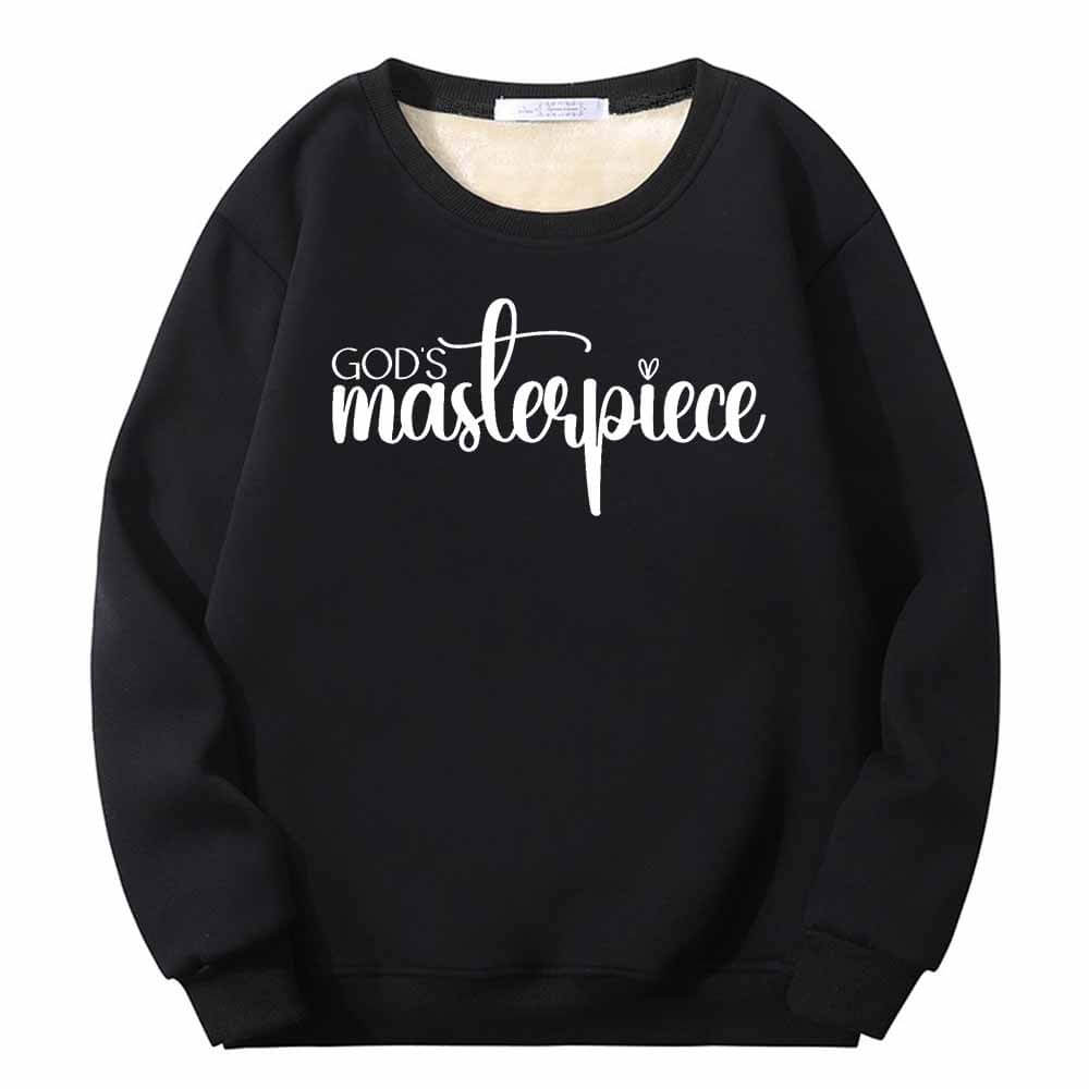 God's Masterpiece Letters Crew Collar Sweatshirt 01 | Gthic.com