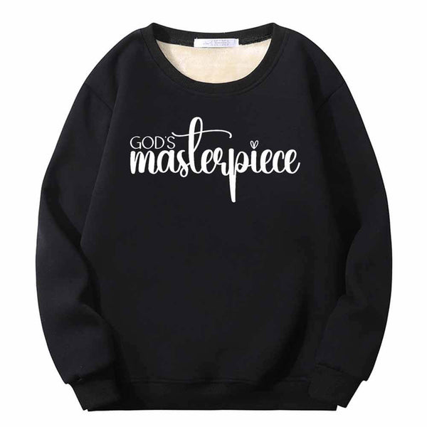 God's Masterpiece Letters Crew Collar Sweatshirt 01 | Gthic.com