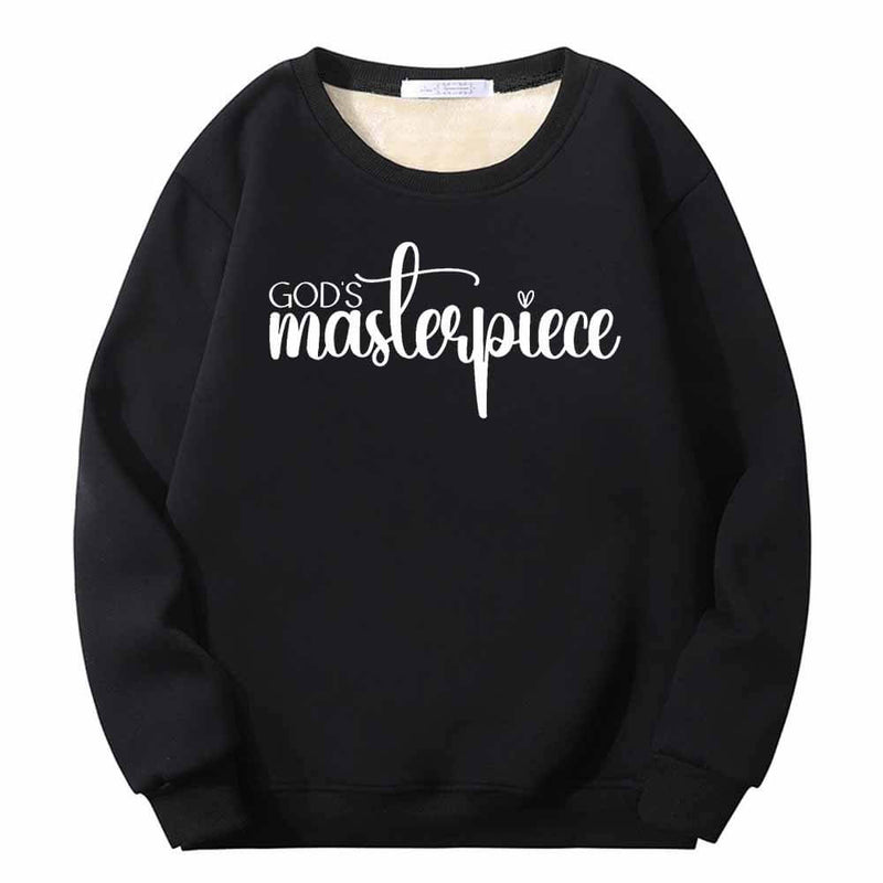 God's Masterpiece Letters Crew Collar Sweatshirt 01 | Gthic.com