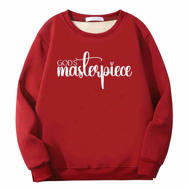 God's Masterpiece Letters Crew Collar Sweatshirt 02 | Gthic.com